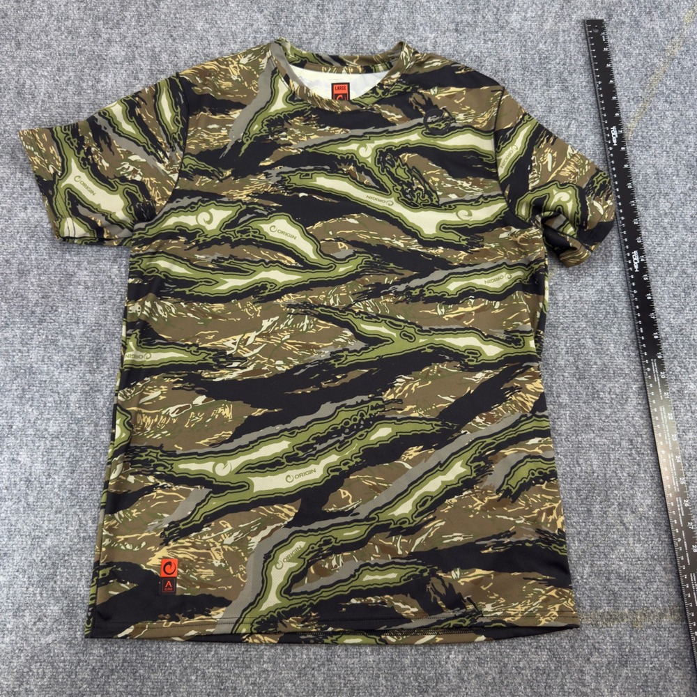 Origin FX Field Explorer Tetra-Loc Camo Performance T-Shirt Green Size Large